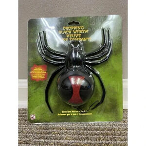 Gemmy Halloween Black Widow Spider Motion Activated PARTS ONLY DOES NOT DROP